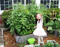 Kirby Farmers Girl in the garden