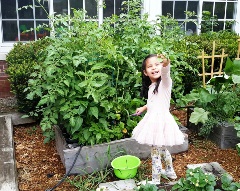 Kirby Farmers Girl in the garden Kirby Farmers Girl in the garden