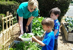 Kirby Farmers Laura and boys Kirby Farmers Laura and boys